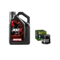 Pack 4L d'huile MOTUL 300V 0W-30 + Filtre a huile HF204 offert