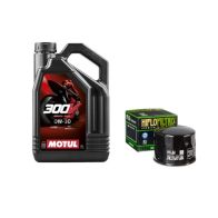 Pack 4L d'huile MOTUL 300V 0W-30 + Filtre a huile HF160 offert