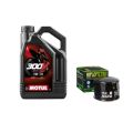 Pack 4L d'huile MOTUL 300V 0W-30 + Filtre a huile HF160 offert 0