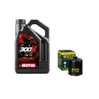 Pack 4L d'huile MOTUL 300V 0W-30 + Filtre a huile Hiflofiltro Racing HF303RC