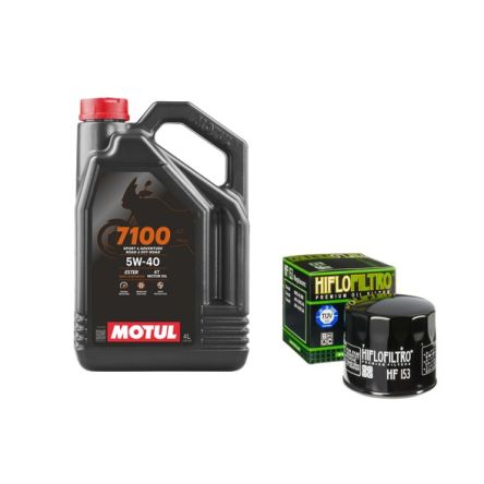 Pack 4L d'huile MOTUL 7100 5W-40 + Filtre a huile offert HF153