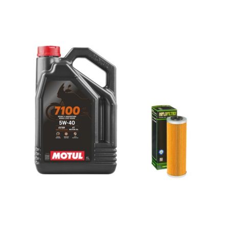 Pack 4L d'huile MOTUL 7100 5W-40 + Filtre a huile offert HF159