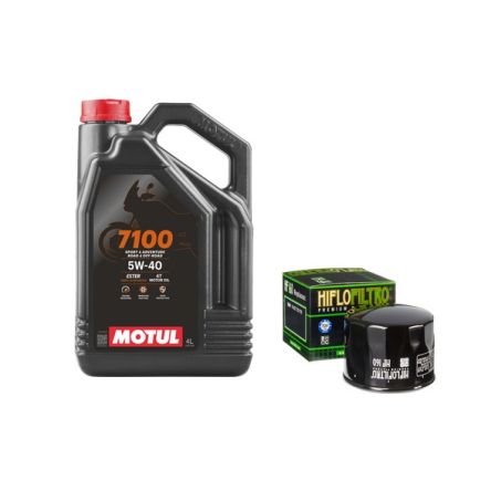 Pack 4L d'huile MOTUL 7100 5W-40 + Filtre a huile offert HF160