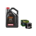 Pack 4L d'huile MOTUL 7100 5W-40 + Filtre a huile offert HF160 0
