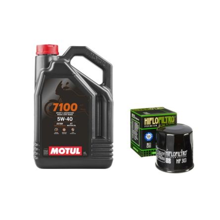 Pack 4L d'huile MOTUL 7100 5W-40 + Filtre a huile offert HF303