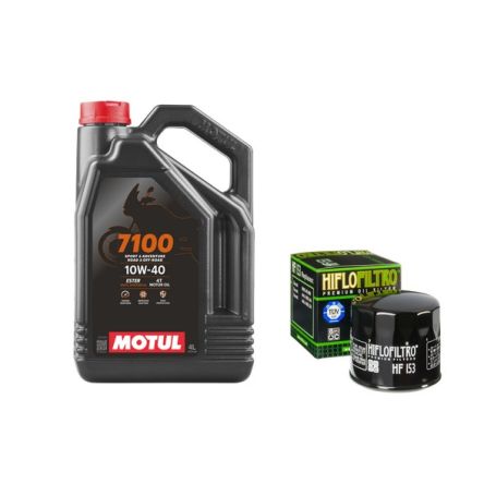 Pack 4L d'huile MOTUL 7100 10W-40 + Filtre a huile offert HF153