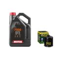 Pack 4L d'huile MOTUL 7100 10W-40 + Filtre a huile Hiflofiltro Racing HF303RC 0