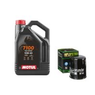 Pack 4L d'huile MOTUL 7100 10W-40 + Filtre a huile offert HF148