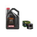 Pack 4L d'huile MOTUL 7100 10W-40 + Filtre a huile offert HF160 0