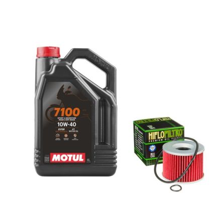 Pack 4L d'huile MOTUL 7100 10W-40 + Filtre a huile offert HF401