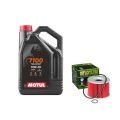 Pack 4L d'huile MOTUL 7100 10W-40 + Filtre a huile offert HF401 0