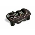 Etrier de frein avant droit noir Nissin 4 pistons entraxe 108mm 0
