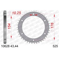 Couronne Afam 525 acier 10628