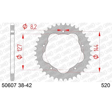 Couronne Afam 520 acier 50607