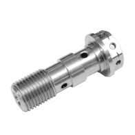 Vis double banjo acier inoxydable percée M10X125