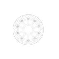 Disque de frein Moto-Master Halo Racing pour Triumph Street Triple 765 23-26/Daytona 660 24-26 1