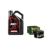 Pack 4L d'huile MOTUL 300V 0W-30 + Filtre a huile HF164 offert