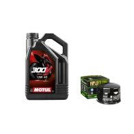 Pack 4L d'huile MOTUL 300V 10W-40 + Filtre a huile offert HF565