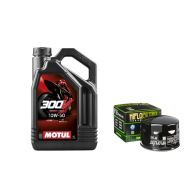 Pack 4L d'huile MOTUL 300V 10W-50 + Filtre a huile offert HF565
