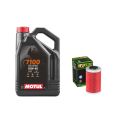 Pack 4L d'huile MOTUL 7100 10W-40 + Filtre a huile offert HF155 0