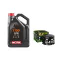 Pack 4L d'huile MOTUL 7100 10W-40 + Filtre a huile offert HF565 0