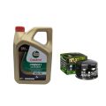 Pack 4L d'huile Castrol Power 1 Ultimate 10W-50 + Filtre a huile HF565 offert 0