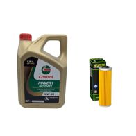 Pack 4L d'huile Castrol Power 1 Ultimate 10W-50 + Filtre a huile HF650 offert