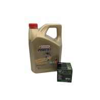 Pack 4L d'huile Castrol Power 1 10W-40 + Filtre a huile HF205 offert
