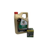 Pack 4L d'huile Castrol Power 1 Ultimate 10W-40 + Filtre a huile Hiflofiltro Racing HF205RC