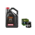 Pack 4L d'huile MOTUL 7100 10W-40 + Filtre a huile offert HF205 0