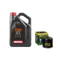 Pack 4L d'huile MOTUL 7100 5W-40 + Filtre a huile Hiflofiltro Racing HF205RC 0
