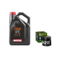 Pack 4L d'huile MOTUL 7100 5W-40 + Filtre a huile offert HF205