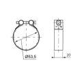 Collier de serrage Spark Ø 53.5mm 1