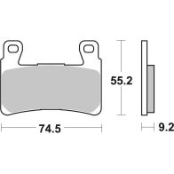 Plaquettes de frein avant BREMBO