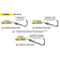 Ligne complète Arrow compétition LOW SOUND pour Honda NSF250R 12-26 1