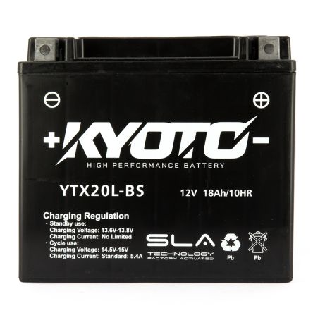 DESTOCKAGE - Batterie KYOTO YTX20L-BS sans entretien - prête à l'emploi