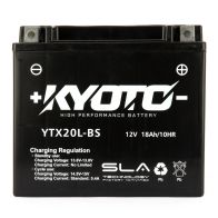 DESTOCKAGE - Batterie KYOTO YTX20L-BS sans entretien - prête à l'emploi