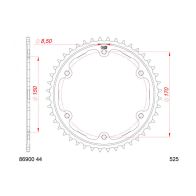 Couronne Afam 525 acier 86900