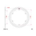 Couronne Afam 525 acier 86900 0