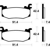 Plaquettes de frein Tecnium racing MCR512