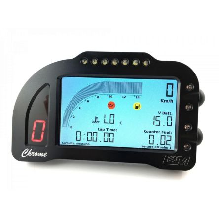 Tableau de bord I2M Chrome Lite pour Yamaha R3 25-26