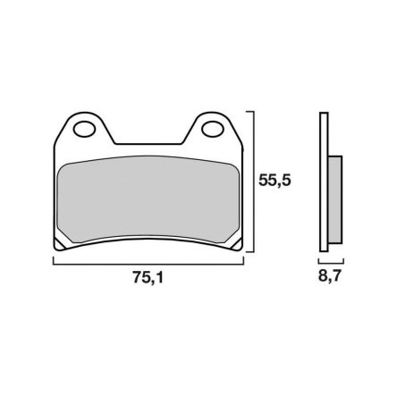 Plaquettes de frein Brembo SA 07BB19SA