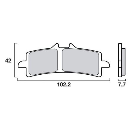 Plaquettes de frein Brembo SA 07BB37SA