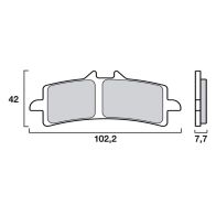 Plaquettes de frein Brembo SA 07BB37SA