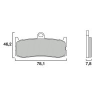 Plaquettes de frein Brembo SA 07GR06SA