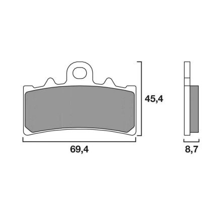 Plaquettes de frein Brembo SA 07GR18SA