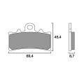 Plaquettes de frein Brembo SA 07GR18SA 0