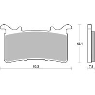 Plaquettes de frein Brembo SA 07GR99SA