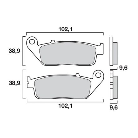 Plaquettes de frein Brembo SA 07HO41SA