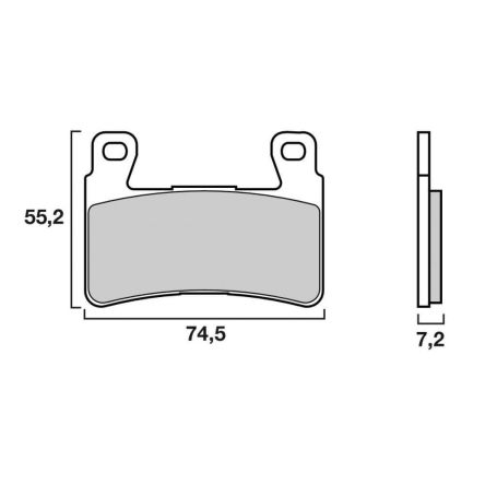 Plaquettes de frein Brembo SA 07HO45SA